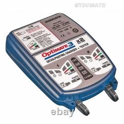 Chargeur De Batterie Optimate 3 Tecmate / 2 Sorties / Tm-450