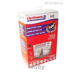 Chargeur De Batterie Optimate 3 Tecmate / 2 Sorties / Tm-450
