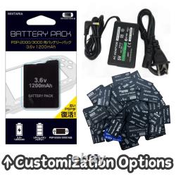 Console Sony PSP-3000 Select Color avec chargeur + batterie neuve + 3 jeux