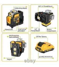 DEWALT Laser Design Vert 360° Auto-Nivelant +Batterie +Chargeur Niveau Laser