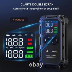 Démarreur Batterie Voiture 6000A Compresseur Air 160PSI Booster 12V Diesel 8L
