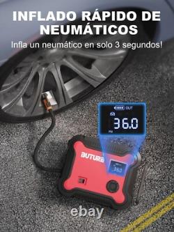 Démarreur Batterie Voiture Booster 5 en 1 Hiver 3500A 26800Mah Gonfleur Pneus
