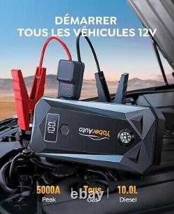 Démarreur Chargeur D'Appoint Automatique 4000A, 26800mAh Batterie Externe