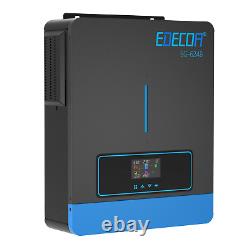 EDECOA 6200W Onduleur Hybride 48V 220V MPPT 120A PV60-500V Travail Sans Batterie