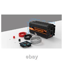 EDECOA Convertisseur 12V 220V 230V Onduleur 3000W ET-RC Télécommande