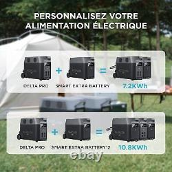 EcoFlow 3600Wh LiFePO4 Batterie solaire pour DELTA Pro centrale électrique