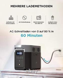 Ecoflow Delta Max 1612Wh Centrale électrique 2000W Générateur Solaire Portable