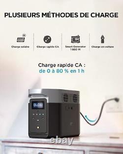 Ecoflow Delta Max 2016Wh Centrale électrique 2400W Générateur Solaire Portable