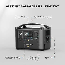 Ecoflow Reconditionné River Pro Générateur Solaire 720Wh Station Électrique