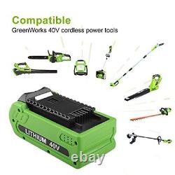 Energup 40V 2.5Ah Batterie avec Chargeur pour GreenWorks Batterie 40V G40B Série