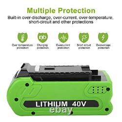 Energup 40V 2.5Ah Batterie avec Chargeur pour GreenWorks Batterie 40V G40B Série