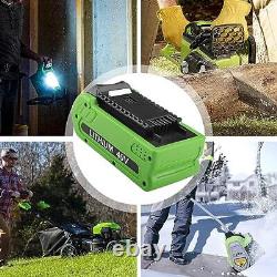 Energup 40V 2.5Ah Batterie avec Chargeur pour GreenWorks Batterie 40V G40B Série