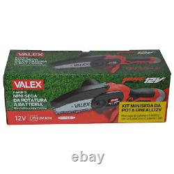 Ensemble Mini Scie à Archet Valex De Élagage Oneall Batterie Lithium 12V Charge