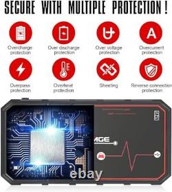 FNNEMGE Booster Batterie 5000A 23800mAh Jump Starter Démarrage de Voiture jus