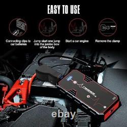 FNNEMGE Booster Batterie 5000A 23800mAh Jump Starter Démarrage de Voiture jus