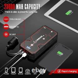 FNNEMGE Booster Batterie 5000A 23800mAh Jump Starter Démarrage de Voiture jus