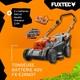 Fuxtec Fx-e2rm37 Tondeuse &eacute;lectrique Sans Fil Largeur De Coupe 37cm Set