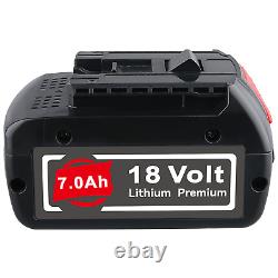 Fr batterie 18V pour Bosch professionnel GBA GSR GSB BAT618 BAT609 BAT620 7,0 Ah
