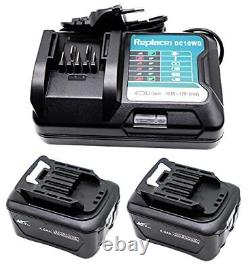 GOLEMON 12V 2X 4.0Ah BL1041B Batterie + Chargeur DC10WD DC10SB pour BL1016 BL10