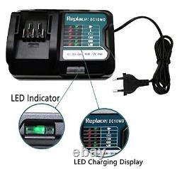 GOLEMON 12V 2X 4.0Ah BL1041B Batterie + Chargeur DC10WD DC10SB pour BL1016 BL10