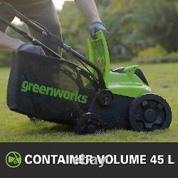 Greenworks GD40SC36 G Max 40V Batterie Rasenvertikutierer, Sans & Chargeur