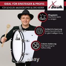 Grosse Caisse de Batterie Tambour Bas Marche Orchestre 20''x12'' avec Maillet