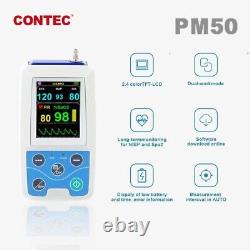 HOT CONTEC PM50 Patient Monitor signes vitaux NIBP SPO2 pulsomètre Nouveau