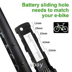 Hailong 1-2 ebike Batterie de Vélo Electrique 36V 17,4Ah avec USB et Chargeur