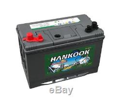 Hankook 90Ah Batterie Decharge Lente, 12V, 4 ans de garantie
