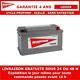 Hankook Xv110 Batterie Décharge Lente Pour Caravane Et Camping Car 12v 110ah