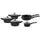 Herzog Hr-2626 Batterie De Cuisine 10 Pieces Avec Pevetement En Marbre