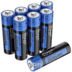 Hixon Batterie AA 15 V Batterie rechargeable au lithium AA Sortie constan