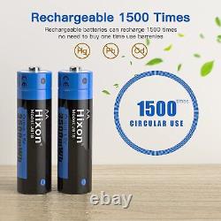 Hixon Batterie AA 15 V Batterie rechargeable au lithium AA Sortie constan