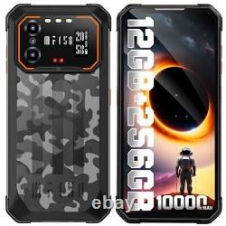 IIIF150 B2 Téléphone Portable Incassable 10000mAh Grande Batterie, 12(6+6) Go+