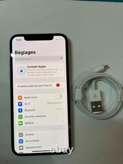 IPhone X Blanc 64go / Capacité Batterie 100% / Sans face id