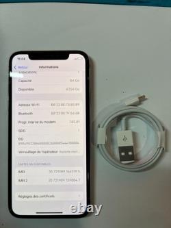 IPhone X Blanc 64go / Capacité Batterie 100% / Sans face id