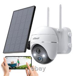 IeGeek Caméra Surveillance WiFi Extérieure Caméra Batterie sans Fil avec Solaire
