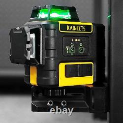 Kaiweets KT360A Niveau Laser Vert 3 x 360 Batterie rechargeable Laser Niveau USB