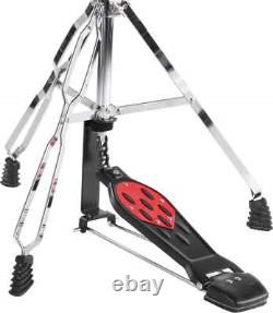 Kit Batterie Acoustique 20'' Noir Set Complet Cymbales Tabouret Hardware Pedale