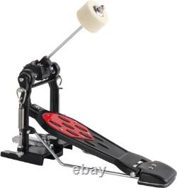 Kit Batterie Acoustique 22'' Noir Set Complet Cymbales Tabouret Hardware Pedale