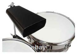 Kit Batterie Acoustique de Timbales 13 14 Pouces Tambour avec Cloche de Vache