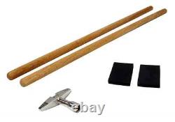 Kit Batterie Acoustique de Timbales 13 14 Pouces Tambour avec Cloche de Vache