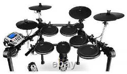 Kit Batterie Electronique 12 Pads Set Percussion Module Pedale Tabouret Amp
