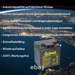 KungLong Batterie AGM 12V 30Ah WP30-12TNE Zyklenfest bgl. MP30-12C