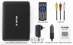 Lecteur DVD Portable 17,5 Grand écran HD 15,6 Batterie Rechargeable 6 Heures