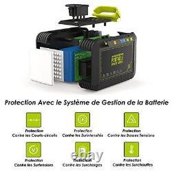 MARBERO Batterie Externe avec Prise CA 120W Max Station Énergie Portable 888W