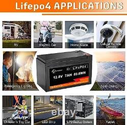 MOUDENSKAY Batterie au Lithium 12V 7Ah LiFePO4 Batterie au Lithium 12V, Batterie