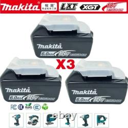 Makita Batterie 18V LXT 6.0Ah Li-ion? BL1860B 100% Originale avec LED Intégrée