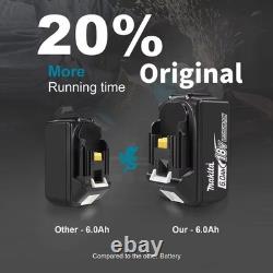 Makita X 2 BL1860B 6000mAh 18V Li-ion Batterie NEW / NEUVE