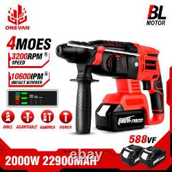 Marteau Perforateur Sans Fil Perceuse à Percussion 4 en 1 pour makita Batterie